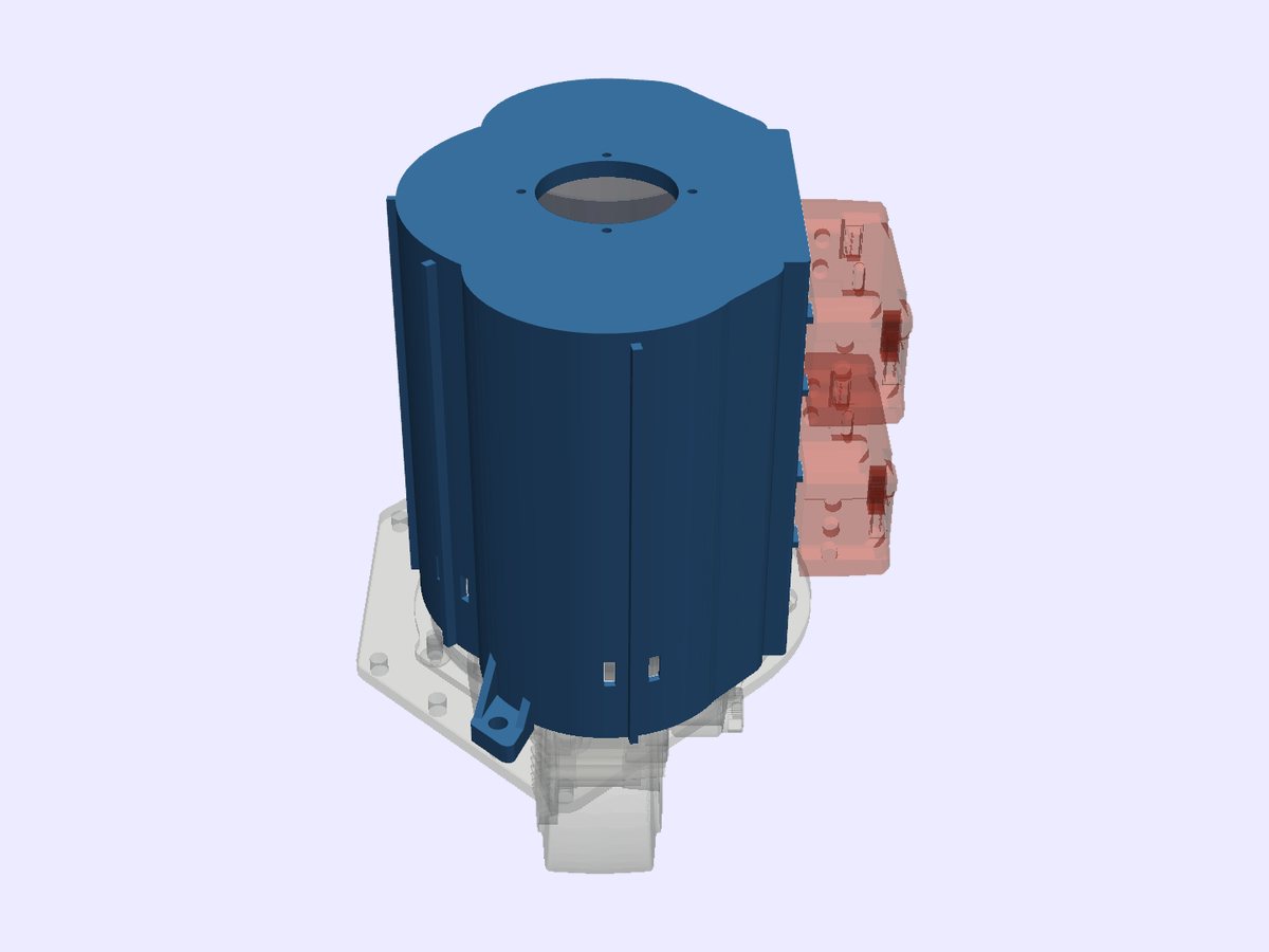 3D render of a printed protective cover for a desktop 3D printer
